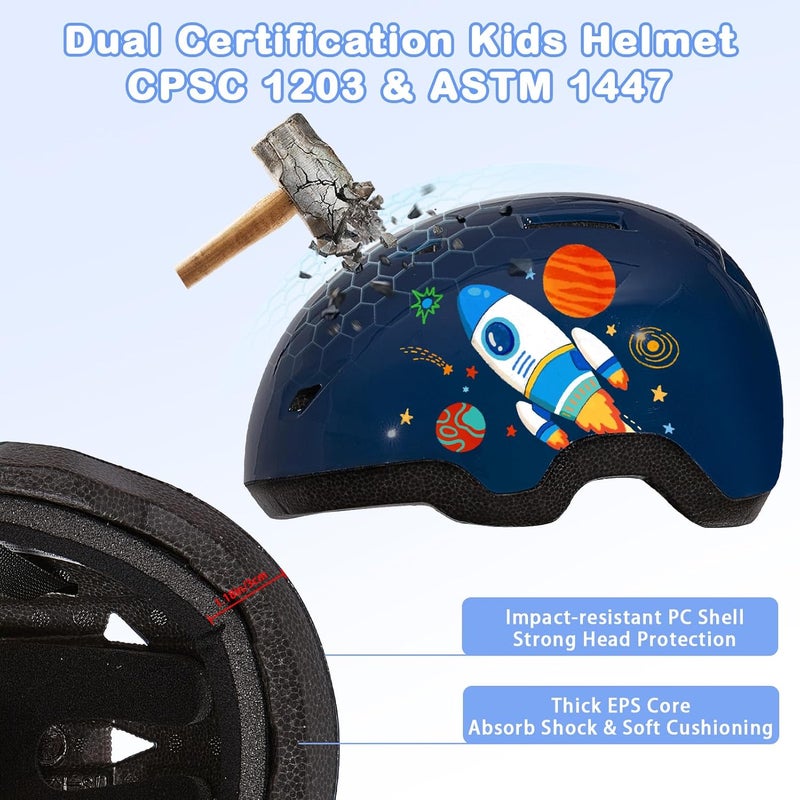 FIODAY Toddler Bike Helmet, Baby Bike Helmet for Toddlers Age 1-3, Infant Toddler Helmets Kids Helmets for Cycling Scootering Skateboarding - Image 3